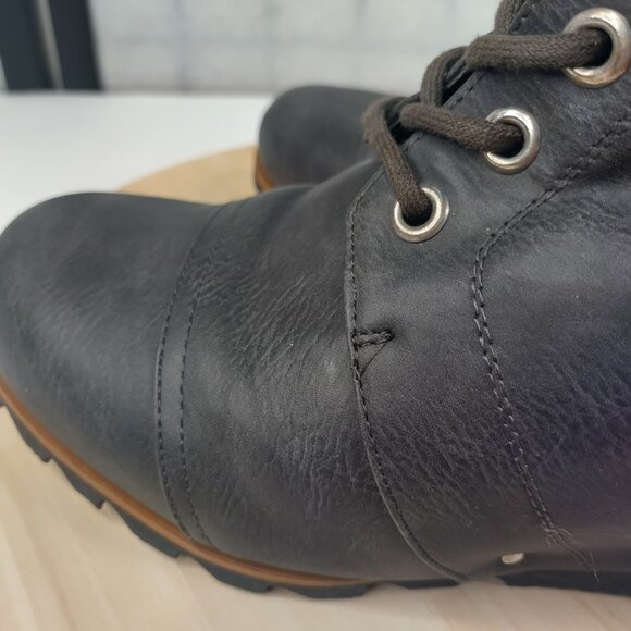 Union Bay Sassy-U Ankle Dark Gray Greenish Ankle Wedge Boots Women US 10 - Picture 6 of 14